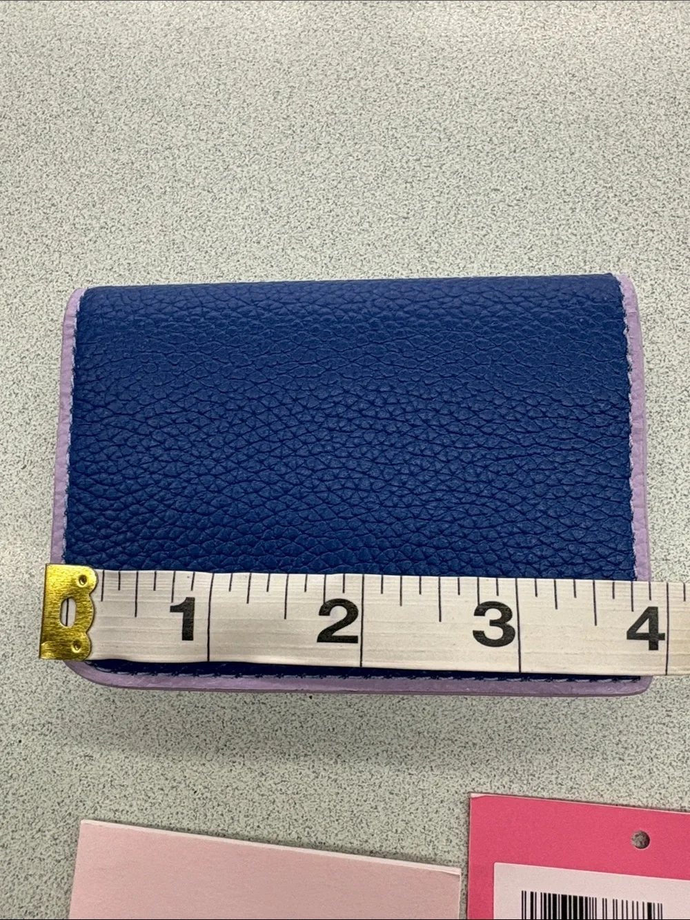 kate spade Navy with Lilac Trim Bifold Card Holder